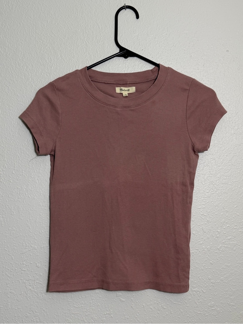 Madewell Mauve Short Sleeve Baby Tee